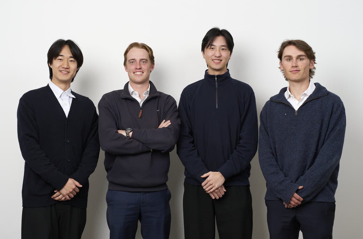 The Eleno founding team: Even Zhang, Liam Albrecht, Nathan Luo and Charlie Bessell